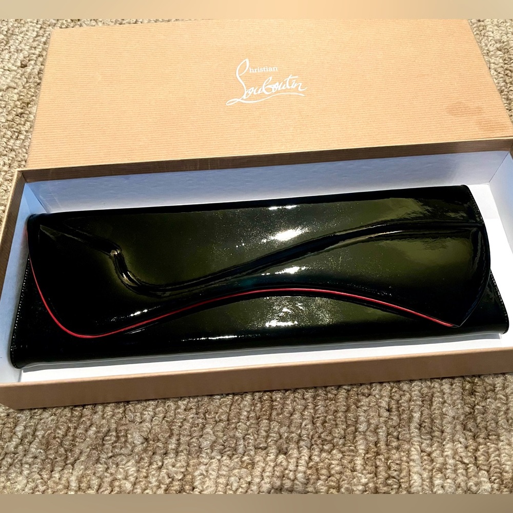 Christian Louboutin Pigalle Clutch Patent Calf